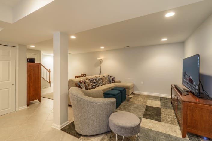 annandale basement remodel with family room