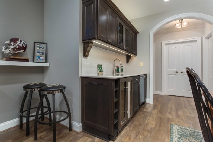 Basement remodel, Alexandria, VA with kitchenette for in-laws