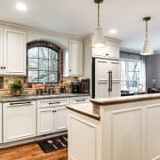 Custom kitchen remodel in Alexandria, VA with Keyline Deephaven cabinets and granite countertops_after