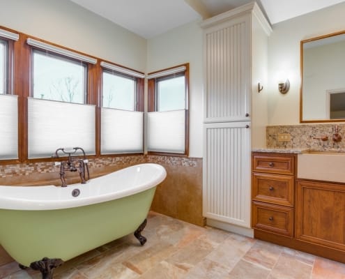 Primary Bathroom Remodel, by Foster Remodeling Solutions, Centreville, VA with custom Rosalind acrylic clawfoot tub