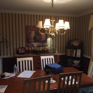 dining room remodel, Springfield, VA before photo