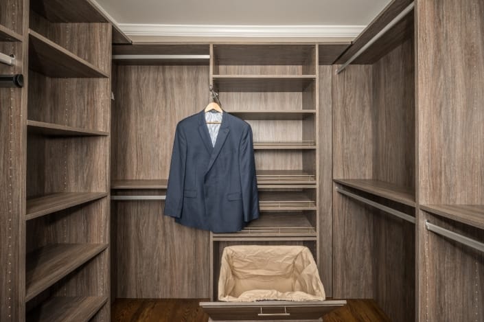 Master suite remodel in Alexandria VA with new closet organization