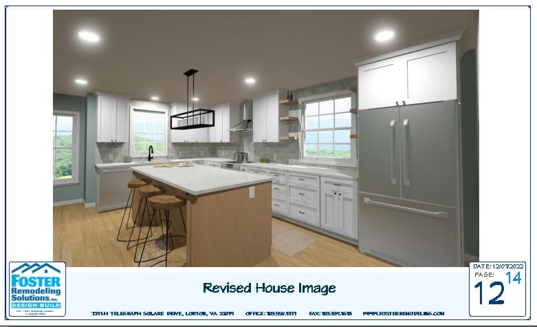 Image of proposed kitchen remodel