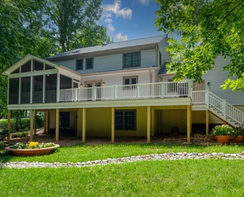 Fairfax Station, Remodeling, Home Addition including screen porch and deck with stairs