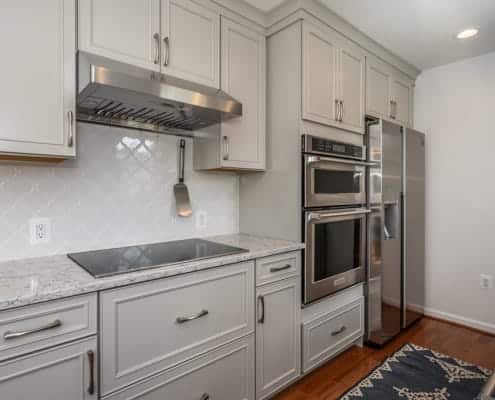 kitchen remodel after pics cabinet wall