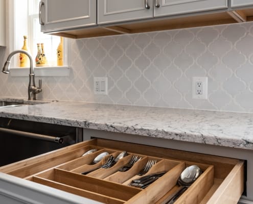 kitchen remodel before pics cutlery drawer