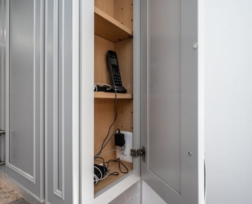 kitchen remodel tech cabinet