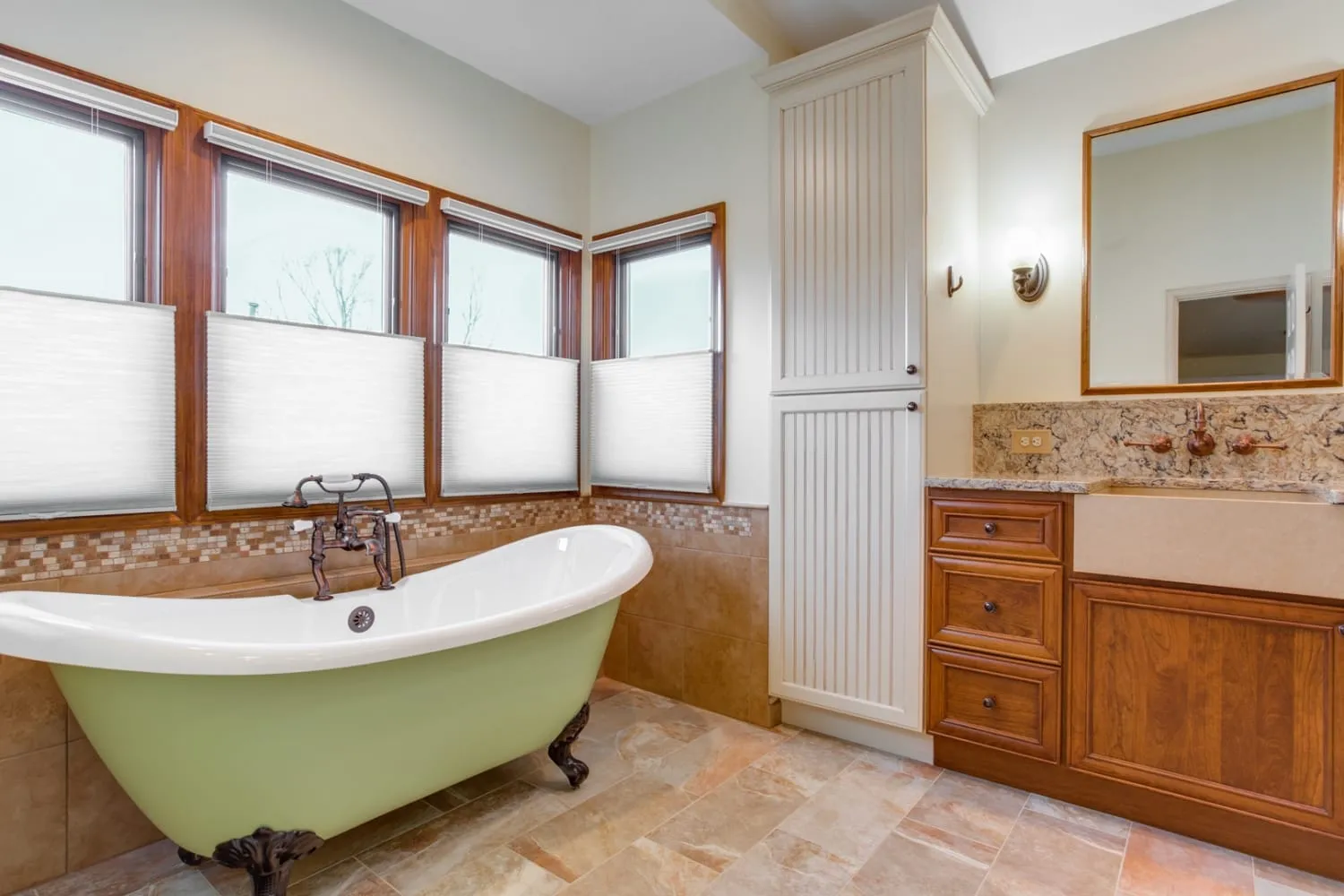 Primary Bathroom Remodel, by Foster Remodeling Solutions, Centreville, VA with custom Rosalind acrylic clawfoot tub 
