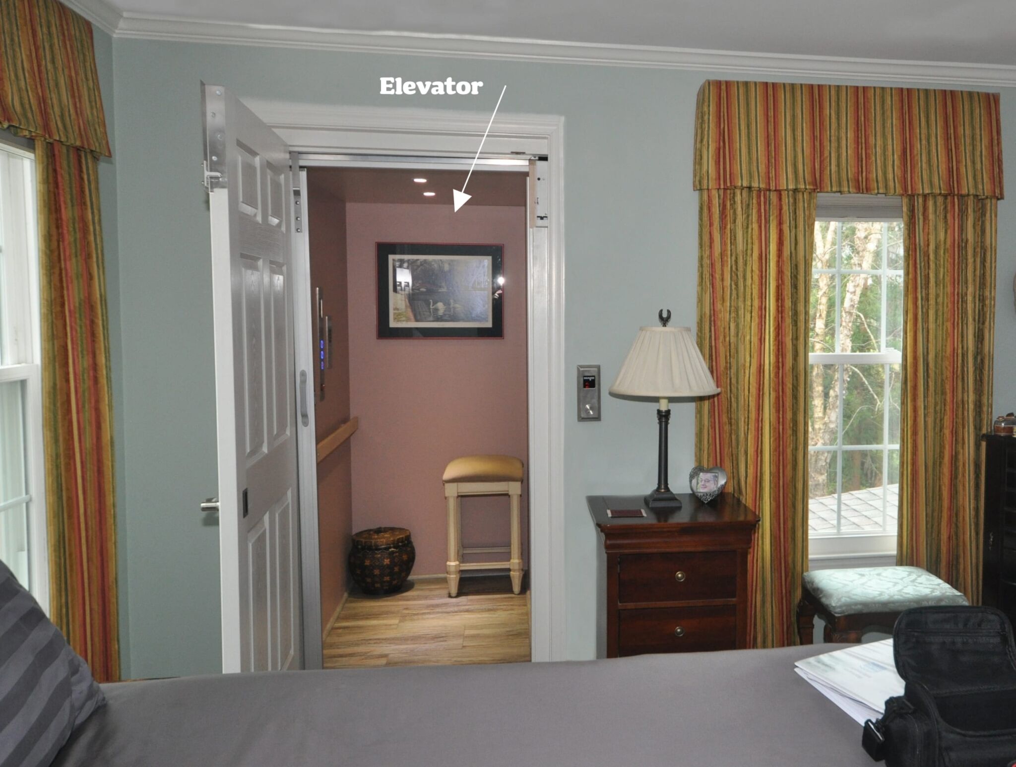 residential home remodel with new elevator