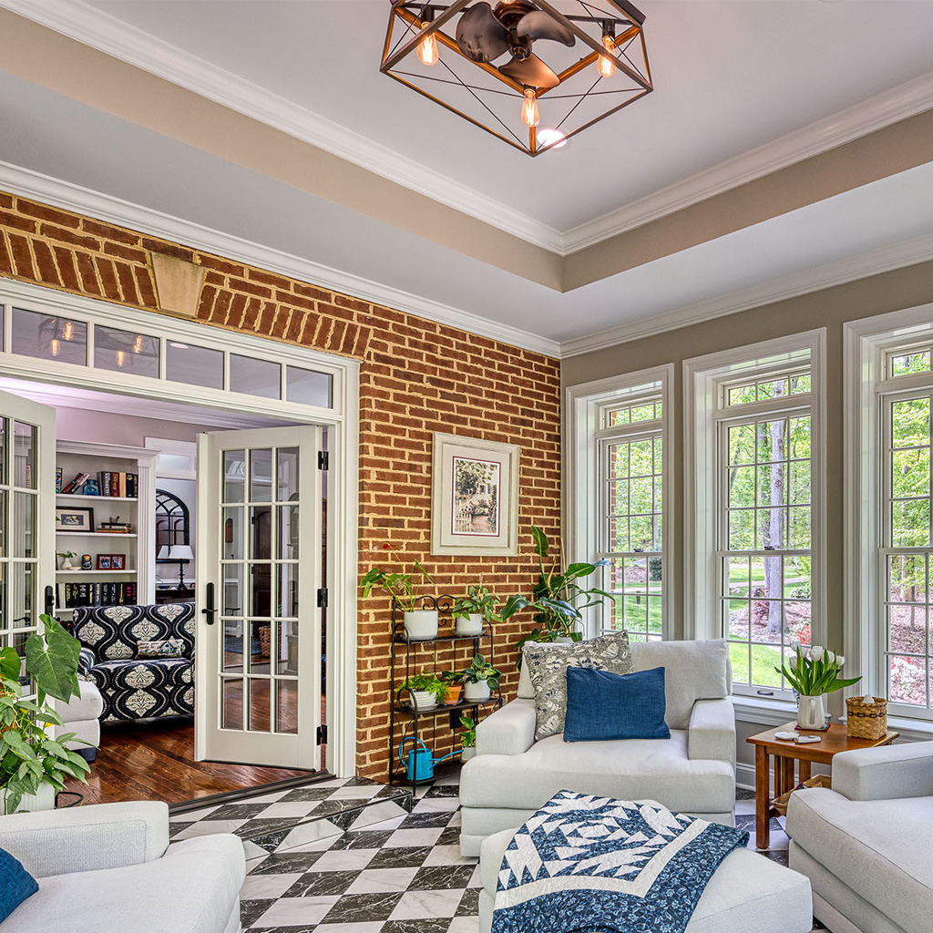 sunroom addition interior